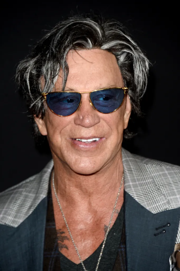 Actor Mickey Rourke attends the premiere of 