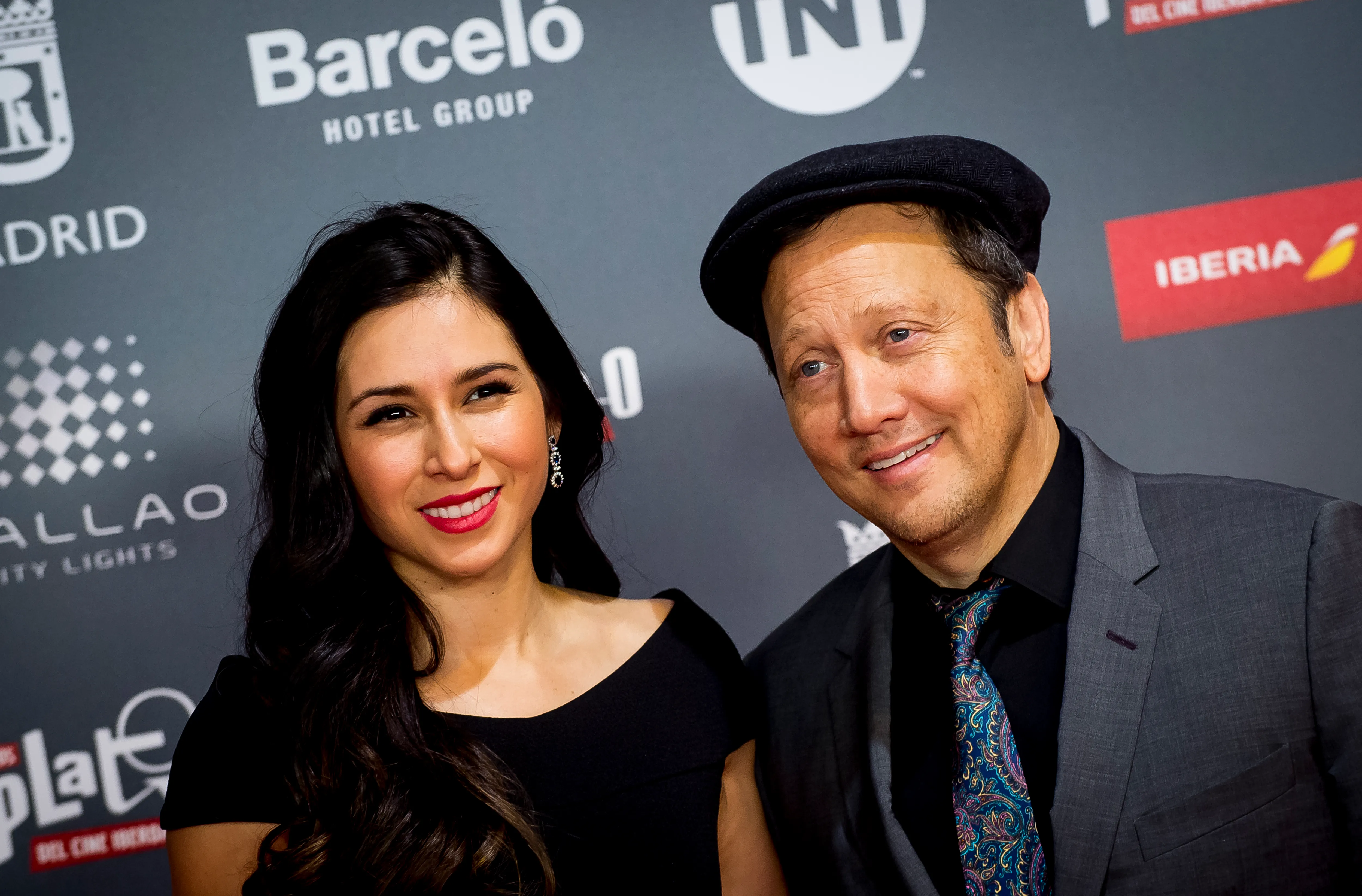 Rob Schneider and wife Patricia Maya Schneider at the Platino Awards 2017 Welcome Party.