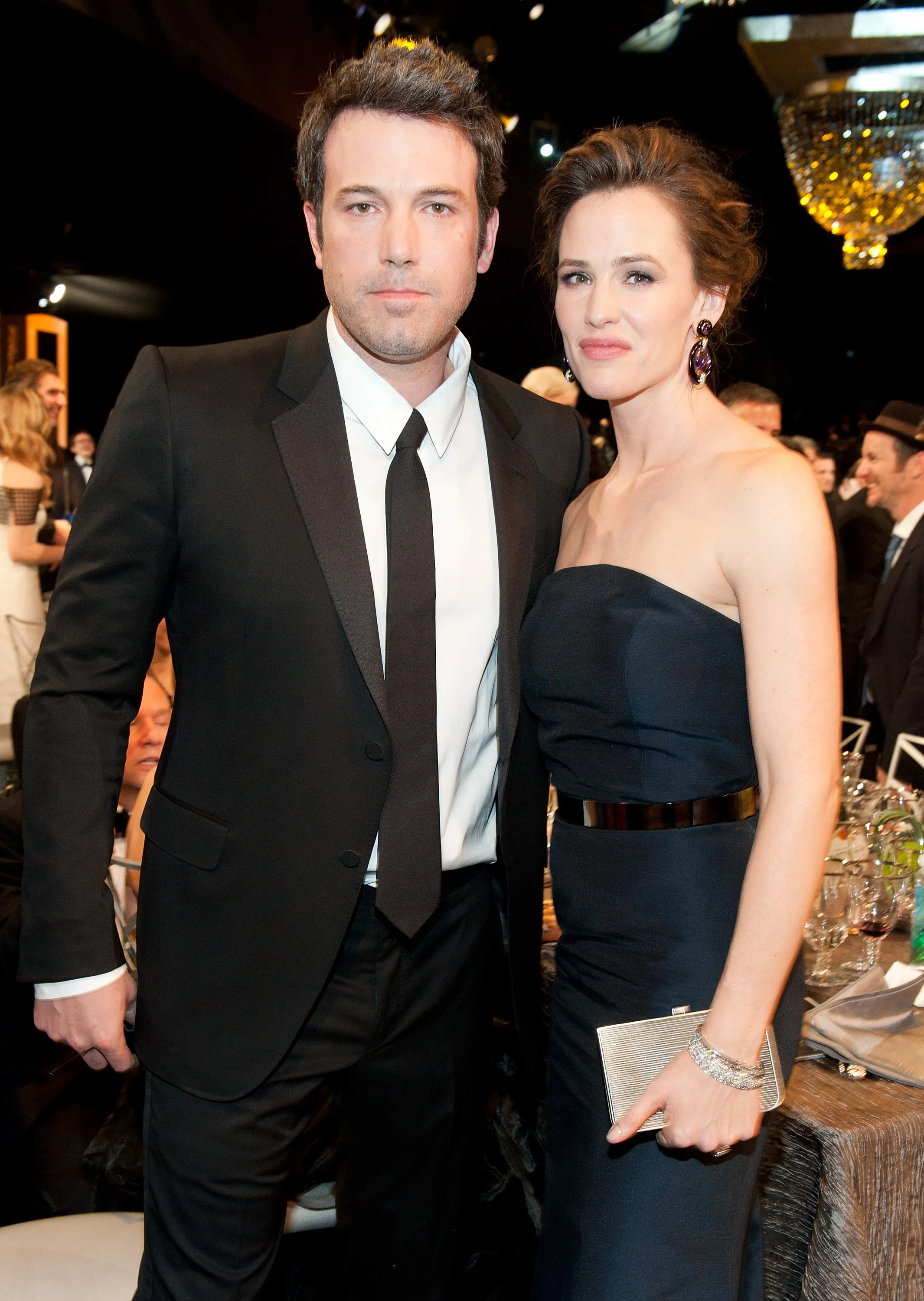 Actors Ben Affleck and Jennifer Garner pose at the 20th Annual Screen Actors Guild Awards.