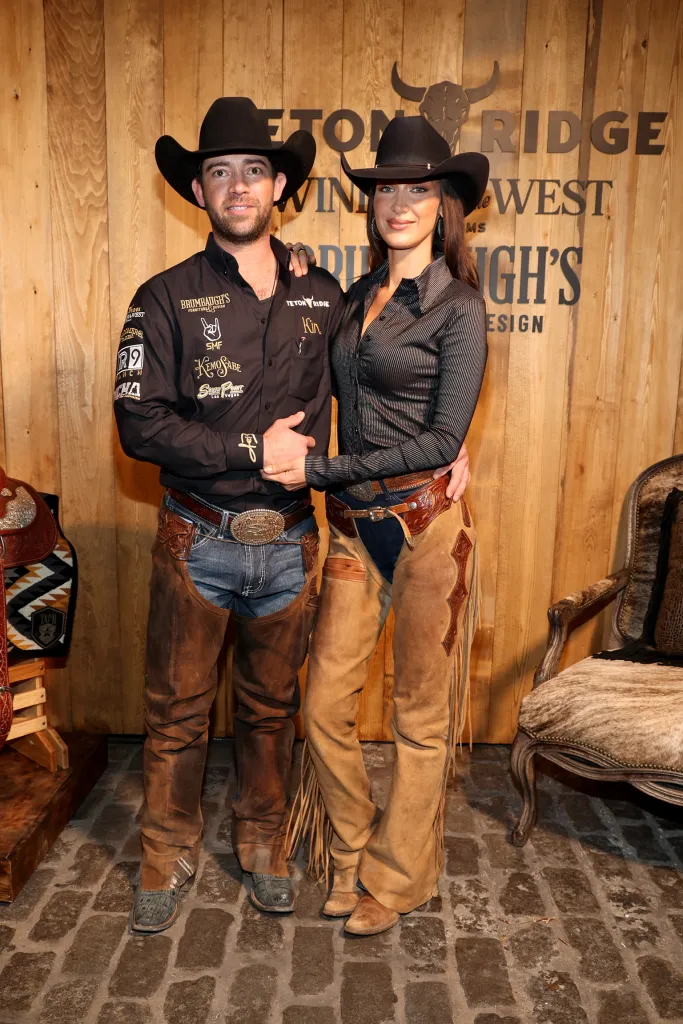 Adan Banuelos and Bella Hadid in Western wear.