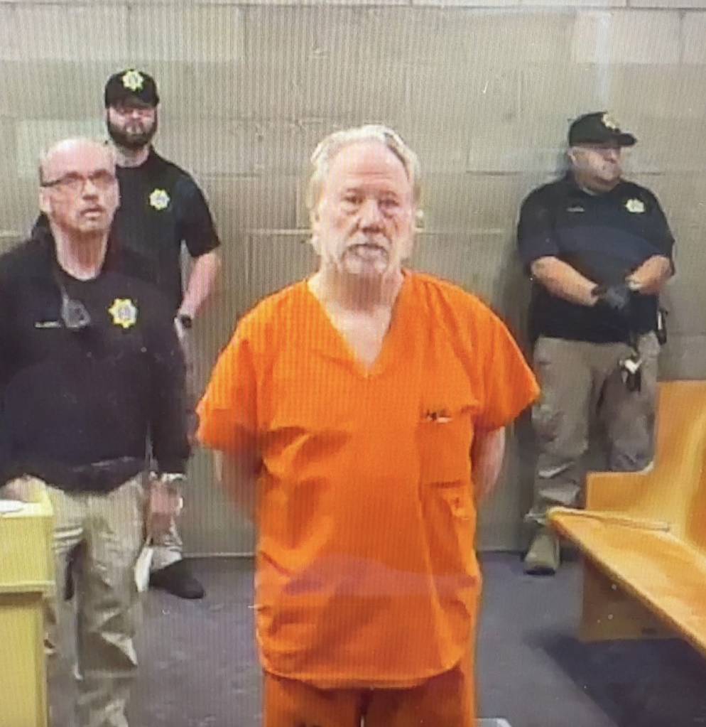 Timothy Busfield appears in court in New Mexico after his arrest on child sex abuse charges on Jan. 14, 2026.