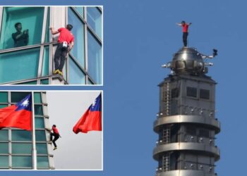 Rock climber Alex Honnold reaches top of Taipei 101 skyscraper without ropes during Netflix’s ‘Skyscraper Live’