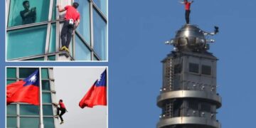 Rock climber Alex Honnold reaches top of Taipei 101 skyscraper without ropes during Netflix’s ‘Skyscraper Live’