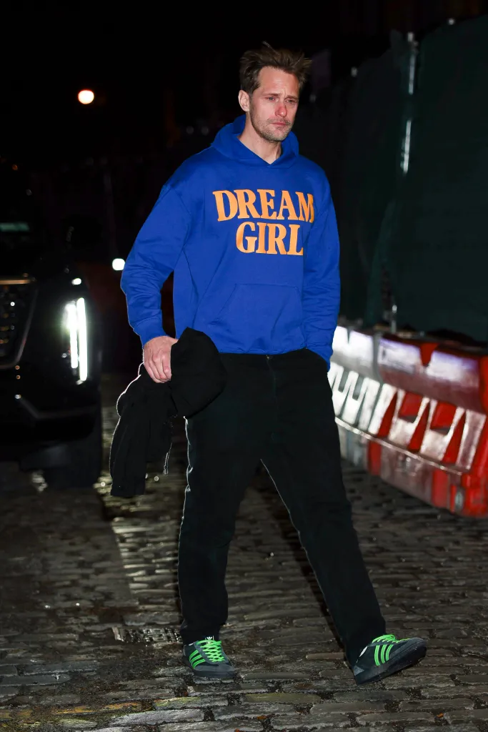 Alexander Skarsgard seen in New York City on Dec. 2, 2025