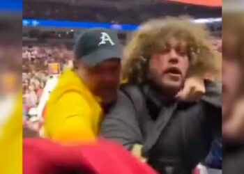 Watch: Alleged Nazi yells ‘Heil Hitler’ as he gets punched at Arkansas game