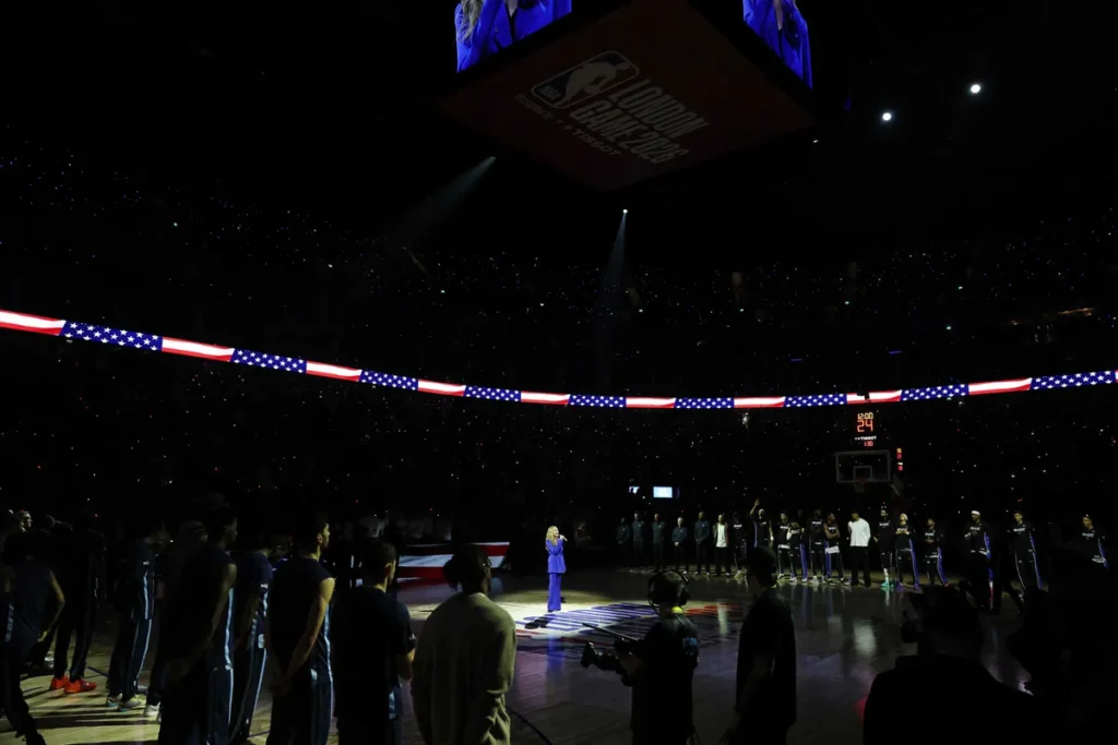 ‘Leave Greenland alone!’ Protest interrupts US National Anthem at NBA game in London