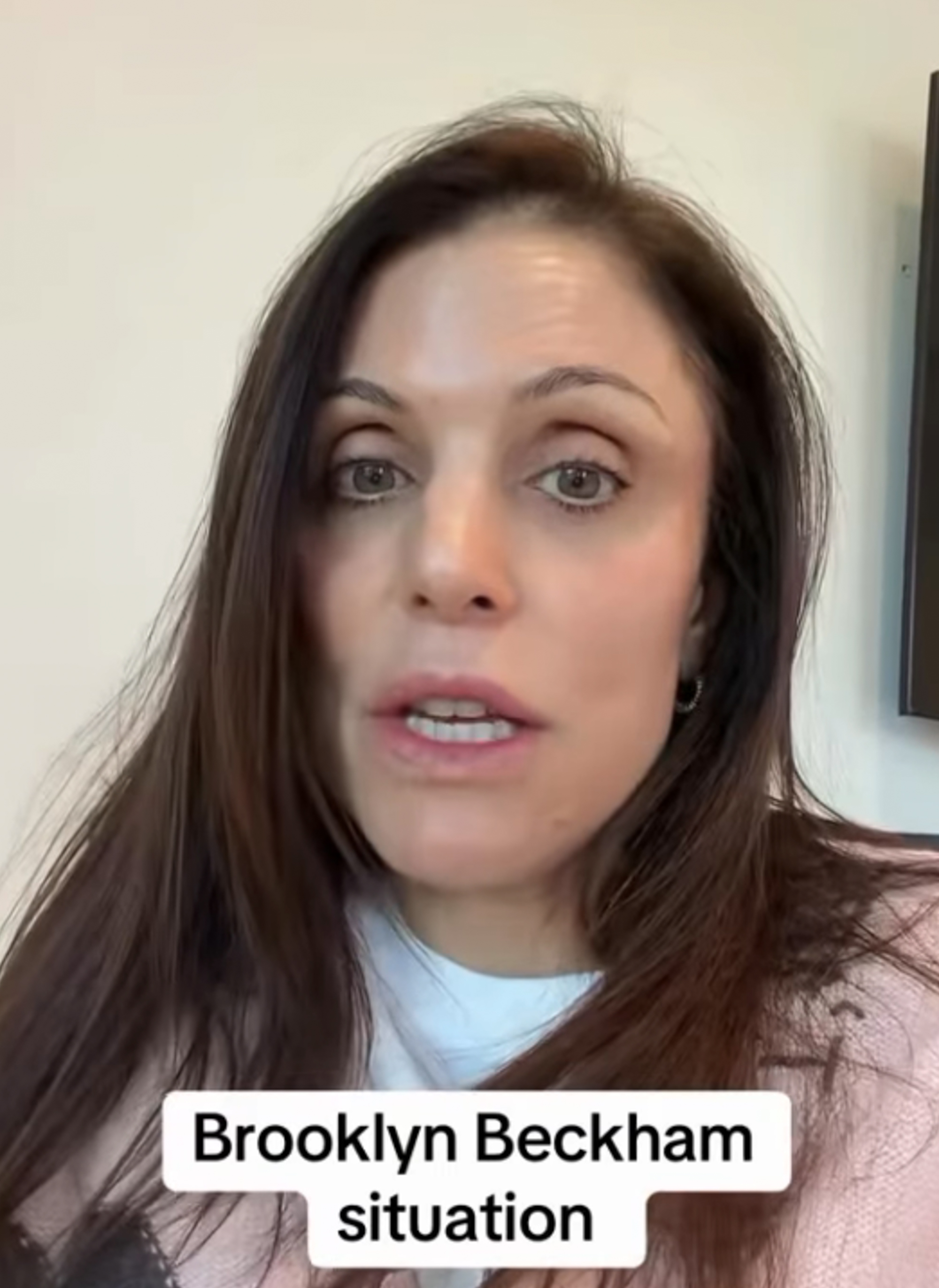 Bethenny Frankel discussing the Brooklyn Beckham situation.
