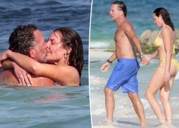 Bikini-clad Luann de Lesseps packs on the PDA with hunky boyfriend in Cancun