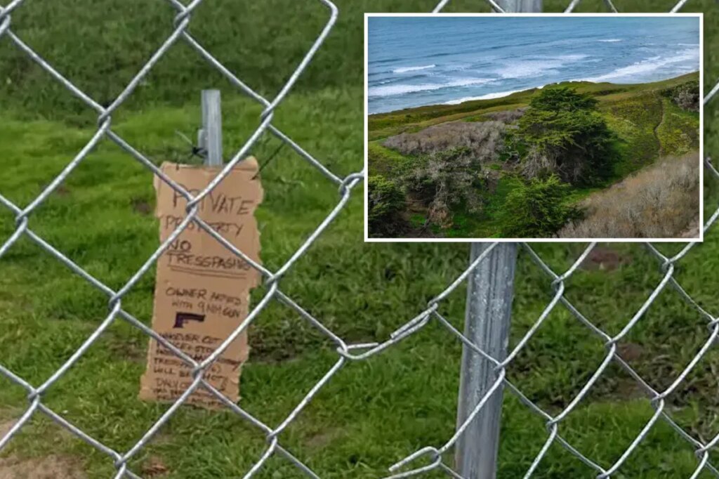 Spiteful Bay Area landowner builds fence to block beachgoers from public shoreline, threatens to shoot ‘trespassers’