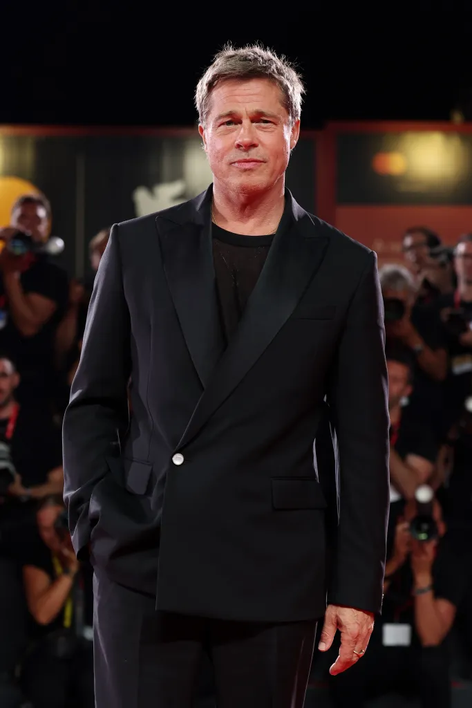 Brad Pitt on the red carpet of the 81st Venice International Film Festival.