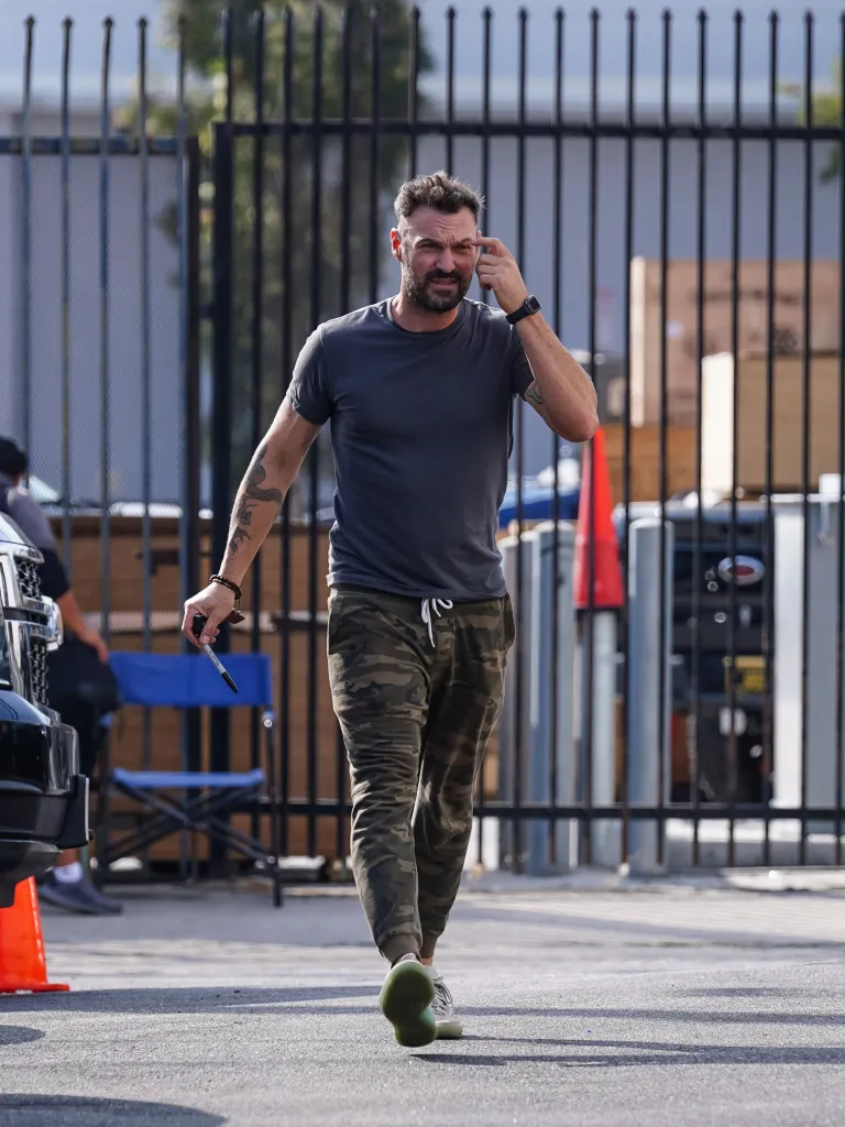Brian Austin Green walking outside the 'Dancing With The Stars' rehearsal studio.