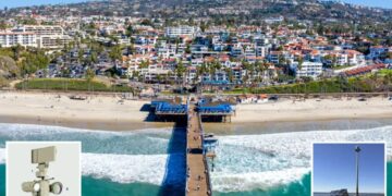 Wealthy California beach town approves anti-immigration cameras — one could go on iconic pier