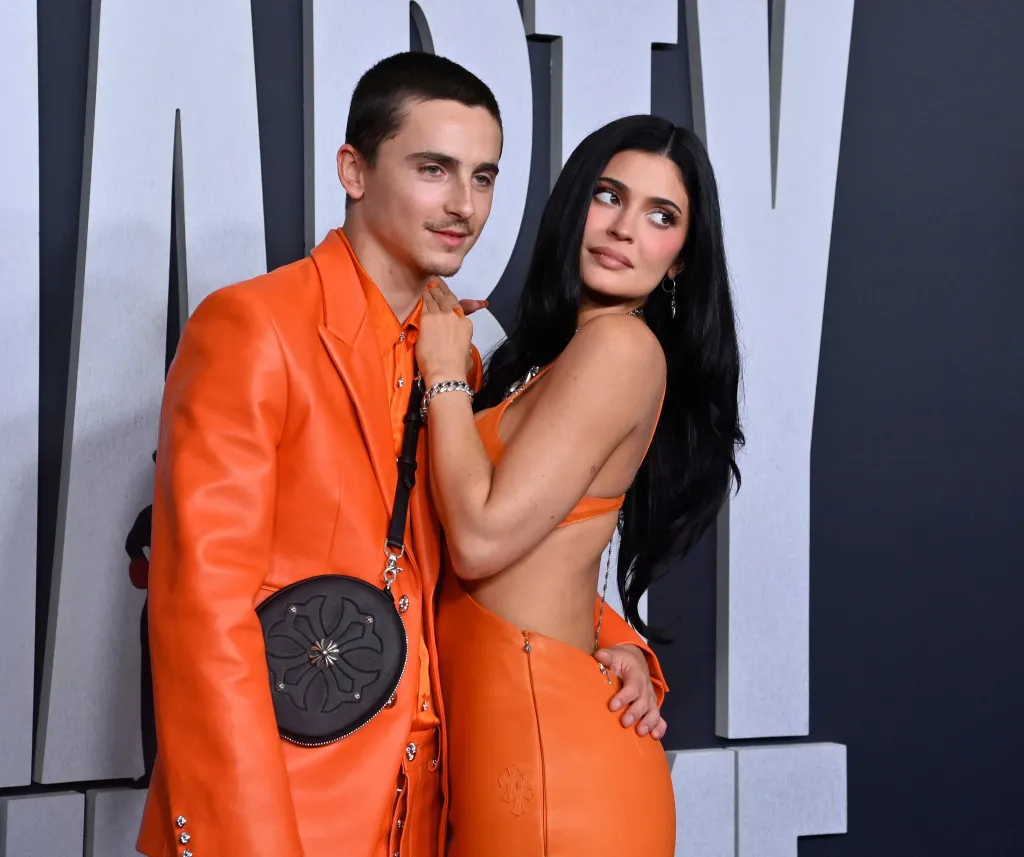 Timothee Chalamet and Kylie Jenner attend the special screening of