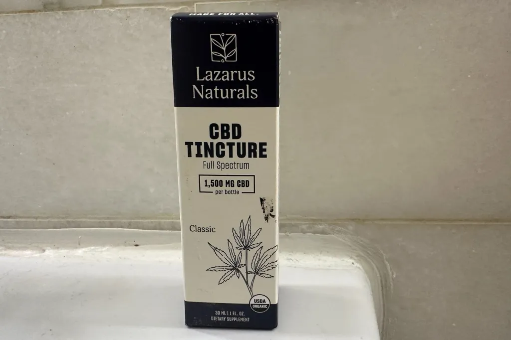 A box of CBD tincture