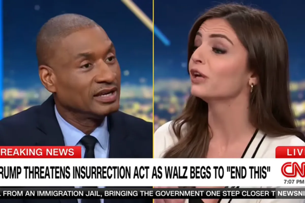 ‘Is that what I said?!’ CNN panel melts down over DHS art on social media