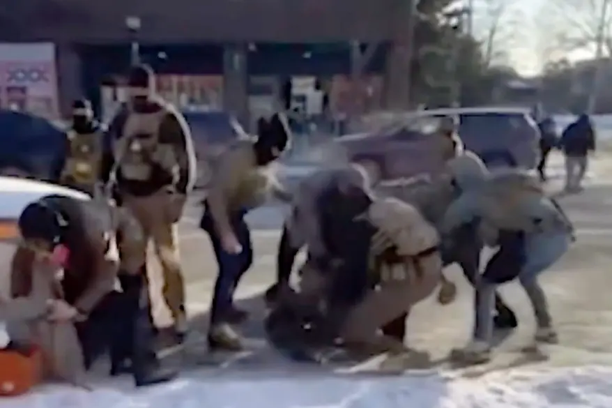 Chilling videos captured new angles of the chaotic moments before federal agents fatally shot an armed man who they say attempted to interfere in the arrest of a criminal migrant in Minneapolis.