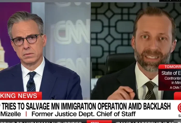 Ex-Trump official left tongue-tied as Jake Tapper tears apart defense of nurse’s killing