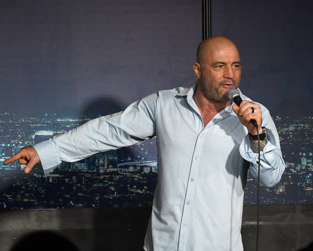 Joe Rogan performs during his appearance at The Ice House Comedy Club on April 17, 2019 in Pasadena, California.