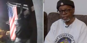 Purple Heart veteran, 85, ‘heartbroken’ after thief nabs his American flag from California home