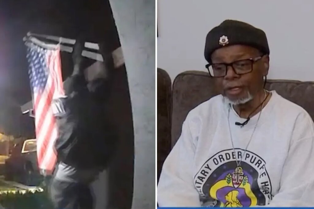 Purple Heart veteran, 85, ‘heartbroken’ after thief nabs his American flag from California home