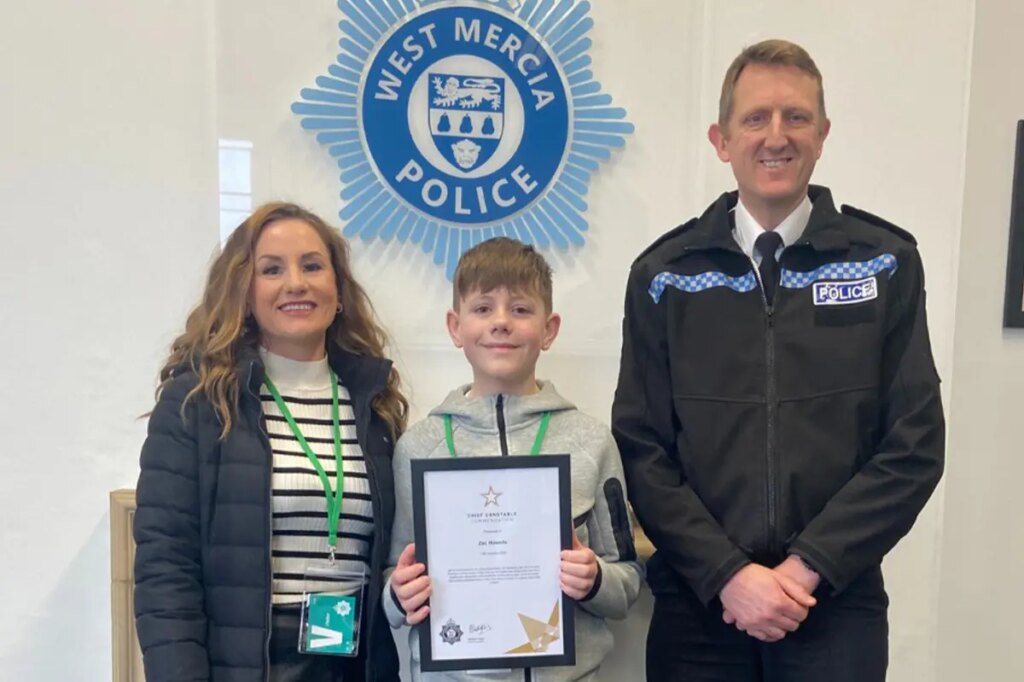 12-year-old boy saved mom’s life after she lost consciousness while behind the wheel with foot still on gas