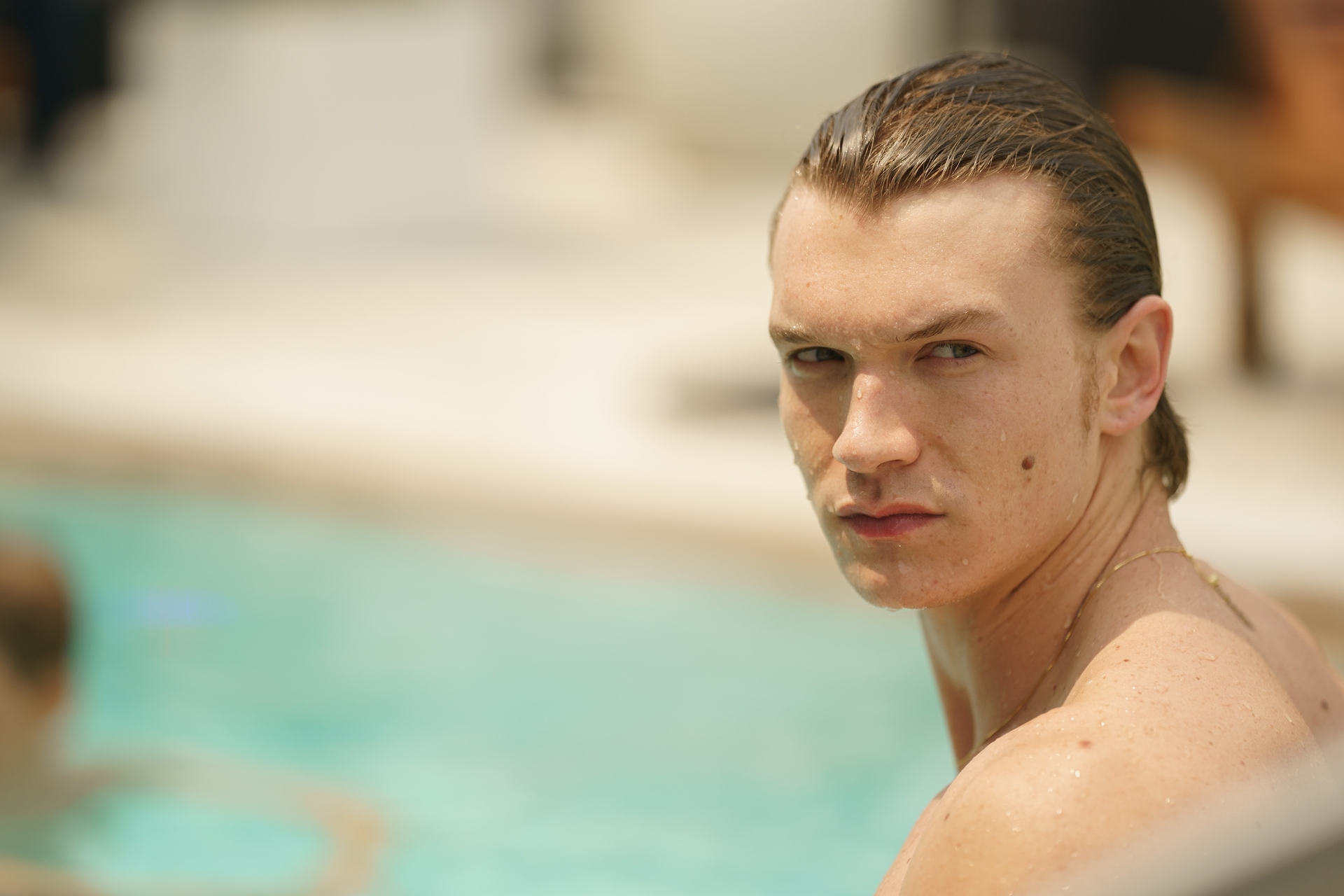 Heated Rivalry - Connor Storrie as Ilya Rozanov in Episode 105 of Heated Rivalry. Cr. Sabrina Lantos © 2025