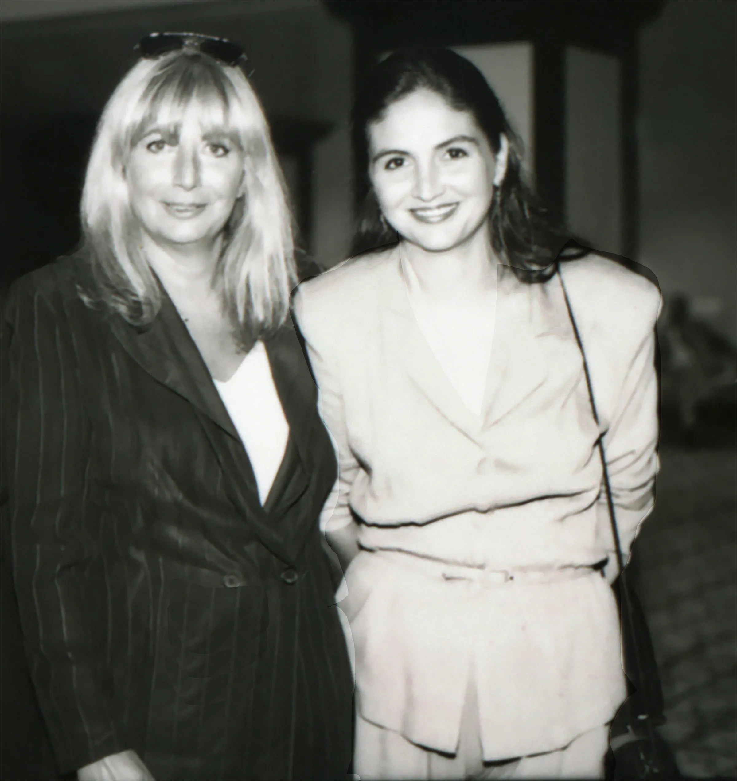Penny Marshall and Tracy Reiner at the ACLU Torch of Liberty Dinner in 1995
