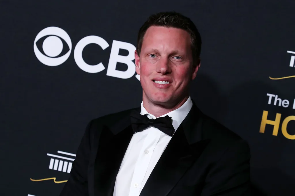 David Ellison smiling in a tuxedo at the 48th Kennedy Center Honors.