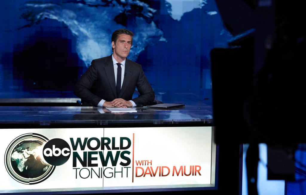 Disney-owned ABC can take solace in Nielsen data showing that David Muir's show maintained its first place status in total viewers.