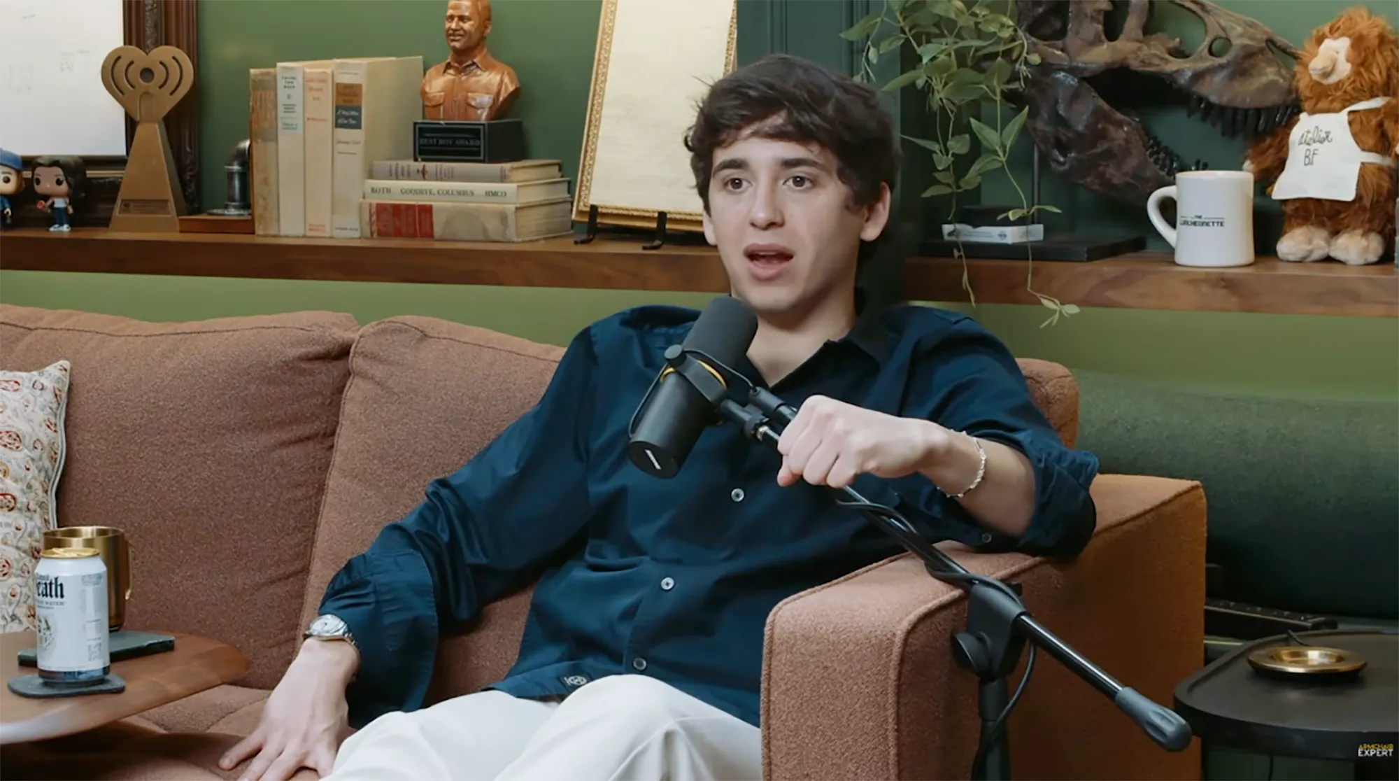 Marcello Hernández speaking into a microphone.