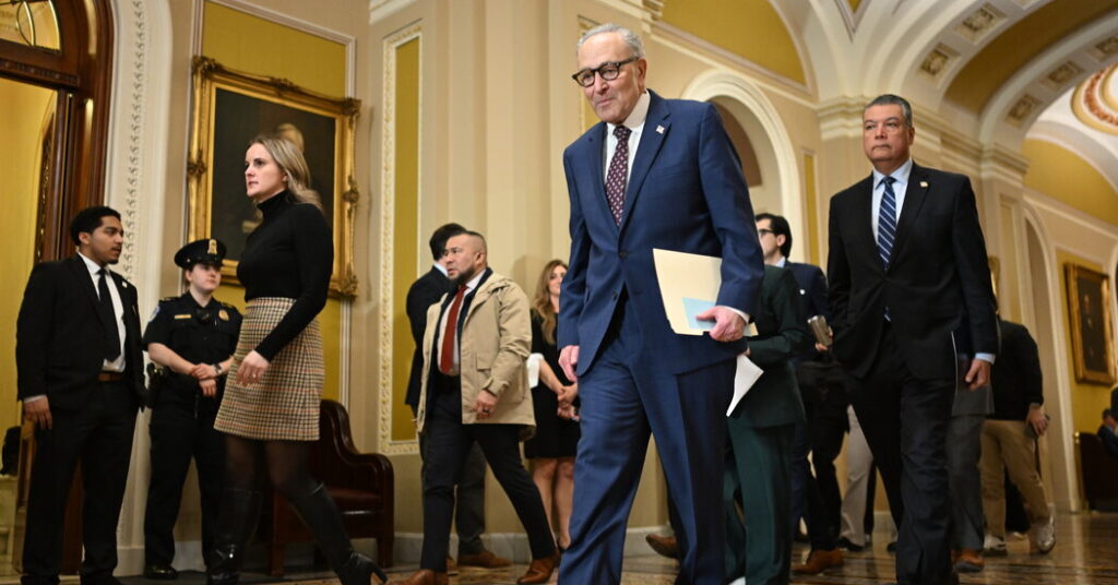 Democrats Block Spending Package as D.H.S. Talks Continue