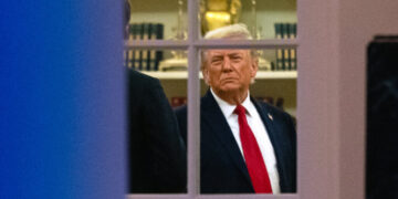 Falsehoods Fueled Trump’s First Year Back in Office