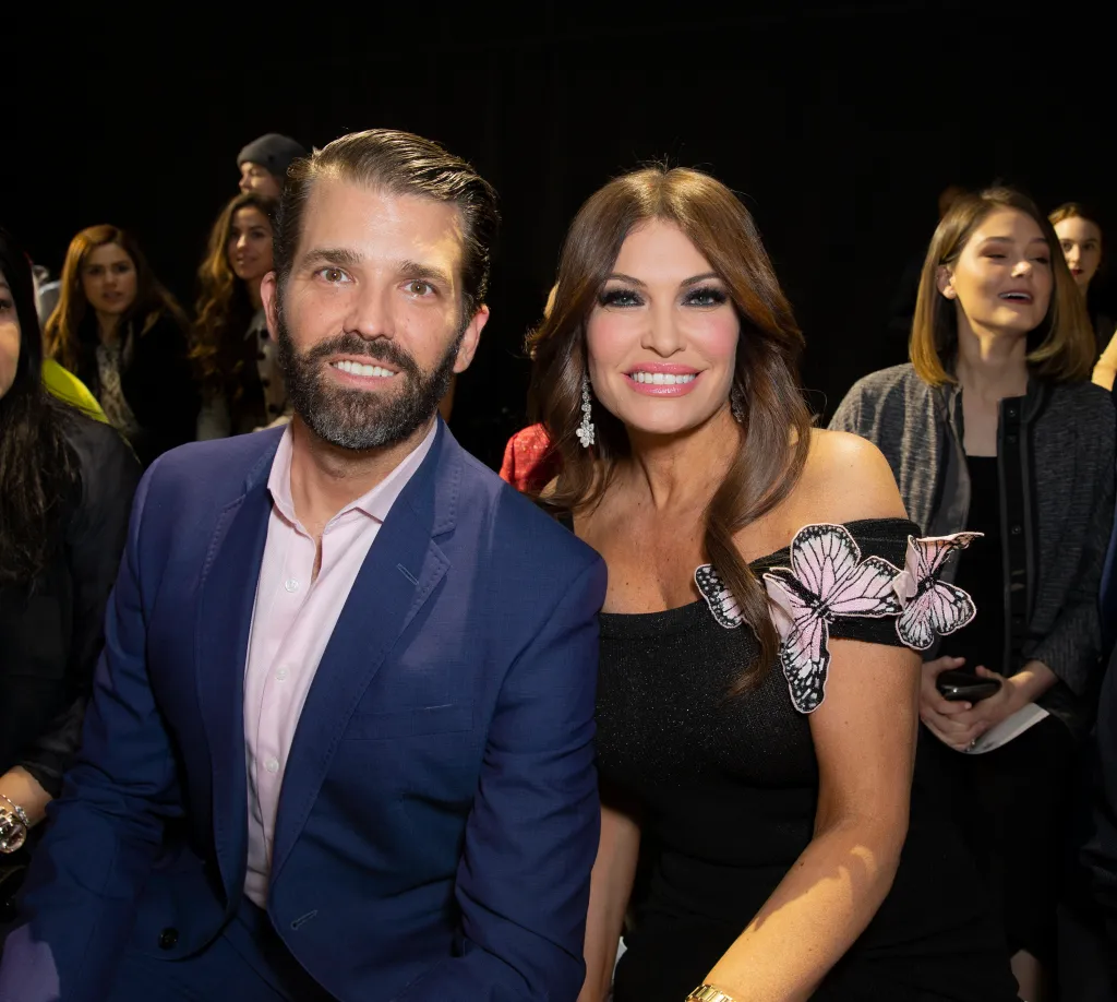 Donald Trump Jr. and Kimberly Guilfoyle attending the Zang Toi Fall/Winter collection during New York Fashion Week.