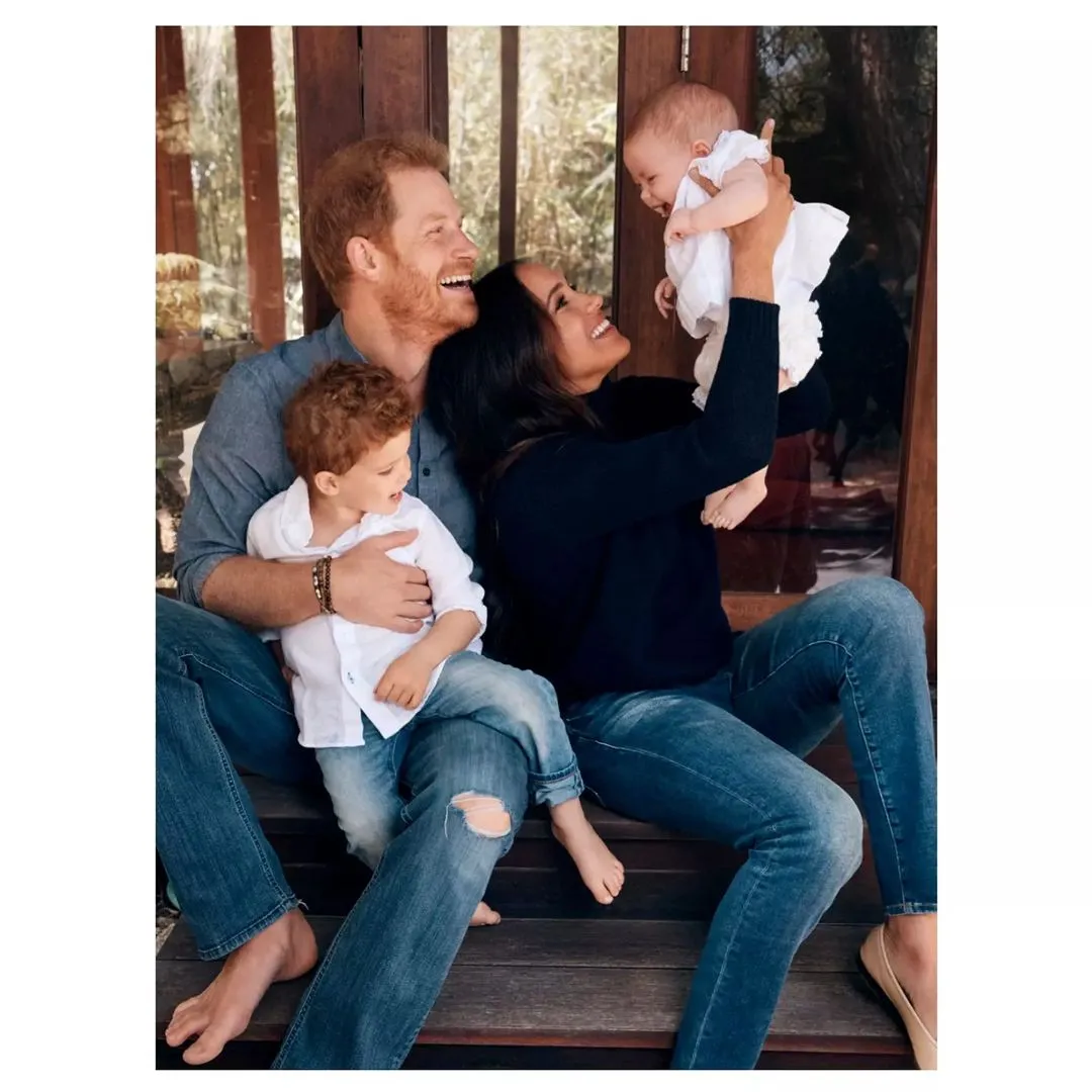 Prince Harry, Meghan Markle and their kids.