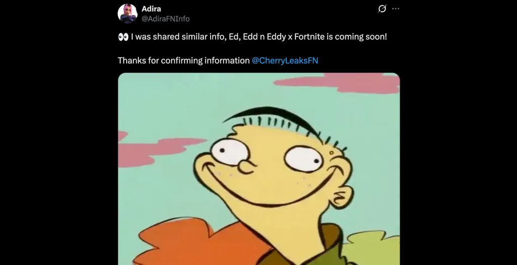 Ed, Edd, n Eddy Fortnite Leak