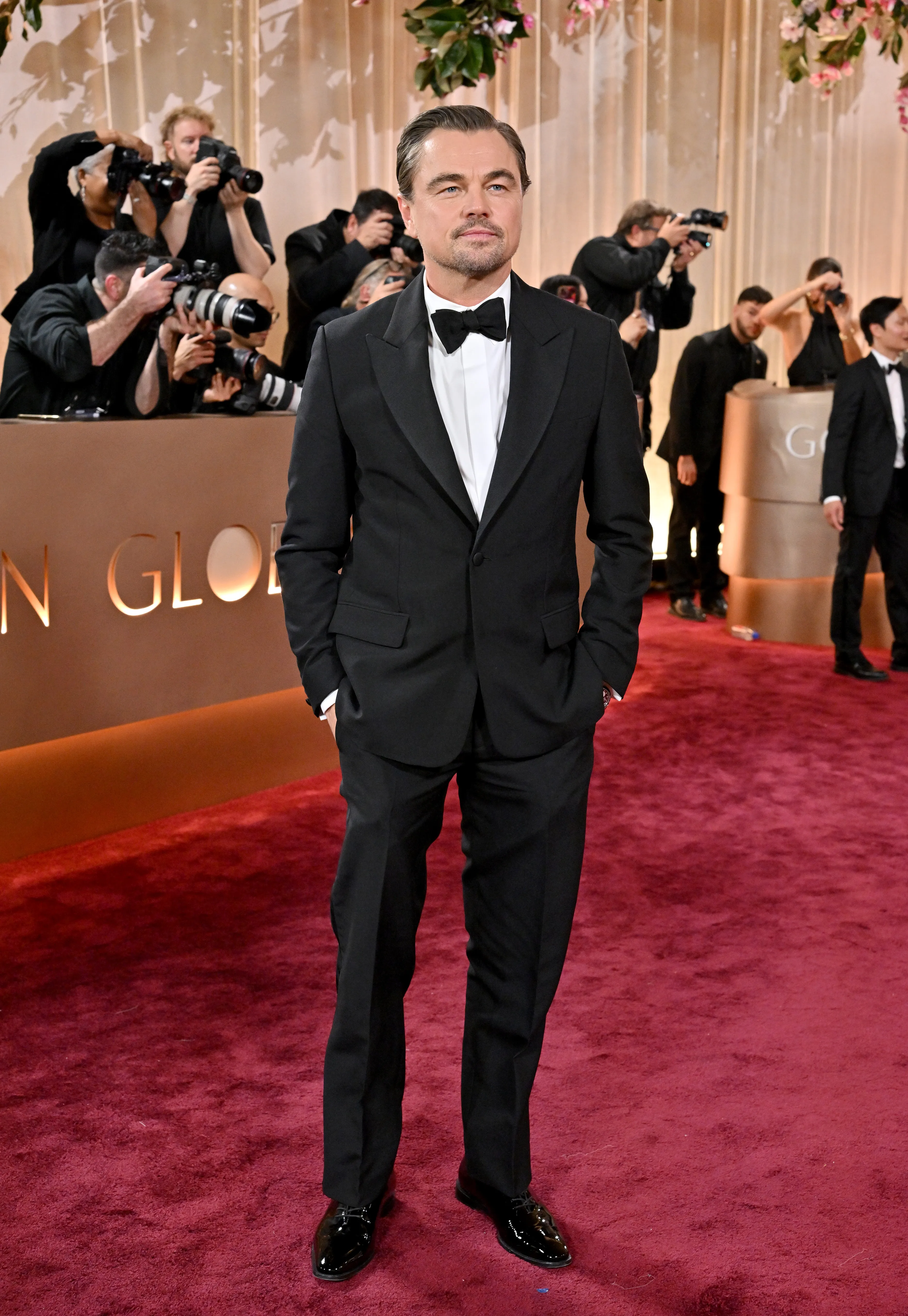 Leonardo DiCaprio on the red carpet at the 83rd Annual Golden Globe Awards.