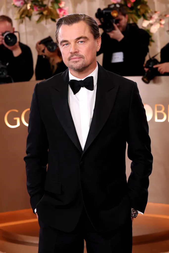 Leonardo DiCaprio on the red carpet at the 83rd Annual Golden Globe Awards.