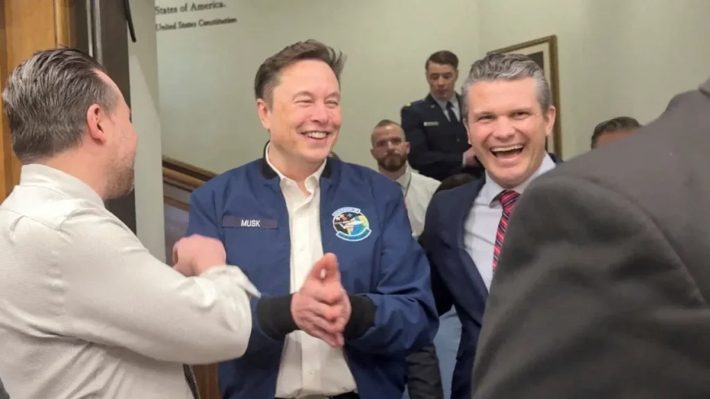 ‘Disgrace’: Furor as Pete Hegseth’s Pentagon partners with Elon Musk