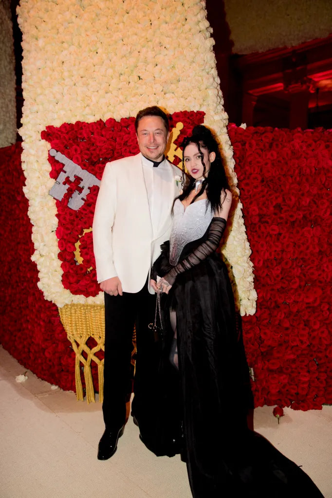 Elon Musk and Grimes attending the Heavenly Bodies: Fashion & The Catholic Imagination Costume Institute Gala.