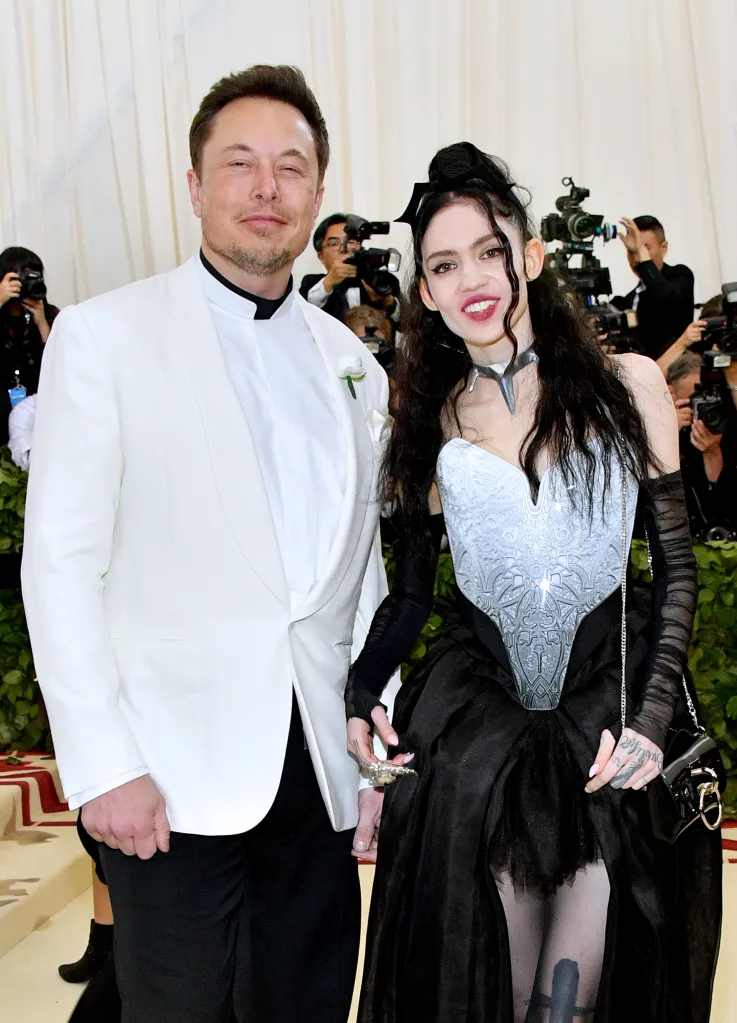 Elon Musk and Grimes attend the Heavenly Bodies: Fashion & The Catholic Imagination Costume Institute Gala.