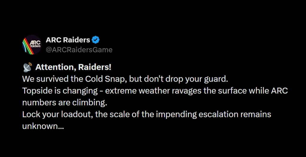 Embark Studios Arc Raiders 2026 Plans