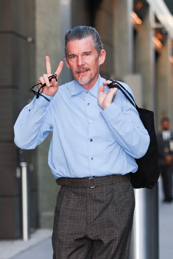  YORK - SEPTEMBER 19: Ethan Hawke seen at ABC Studios on September 19, 2025.