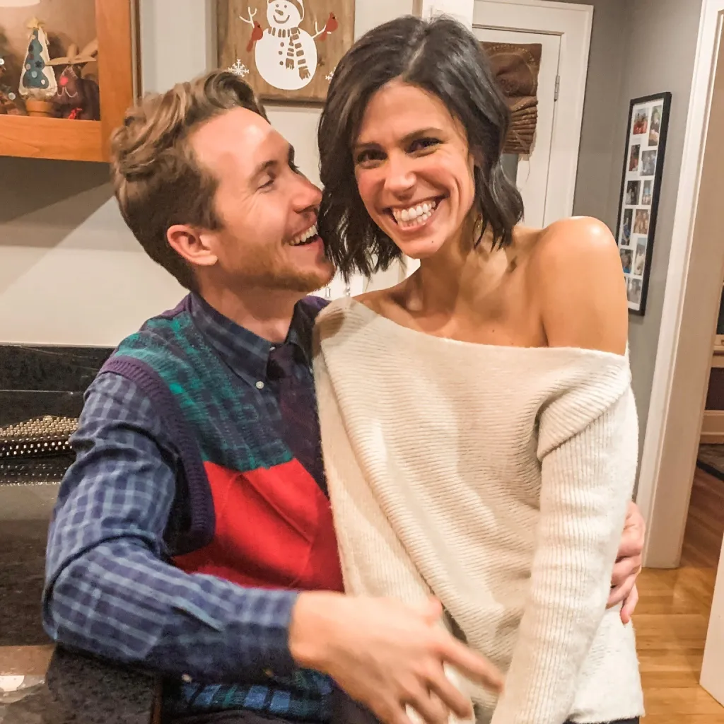 Monique and Spencer Tepe laughing together.