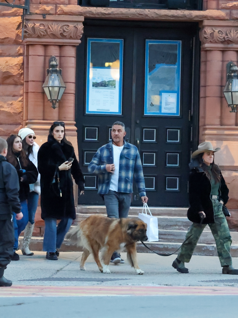 Kyle Richards and Mauricio Umansky Christmas shopping with their family.
