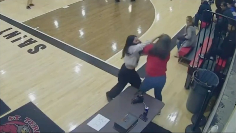 Parents erupted into a massive fight during a 6th-grade boys basketball game on Dec. 20 at St. Teresa in Castleton Corners.