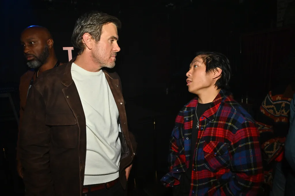 Garrett Patten and Pax Jolie-Pitt attending the 