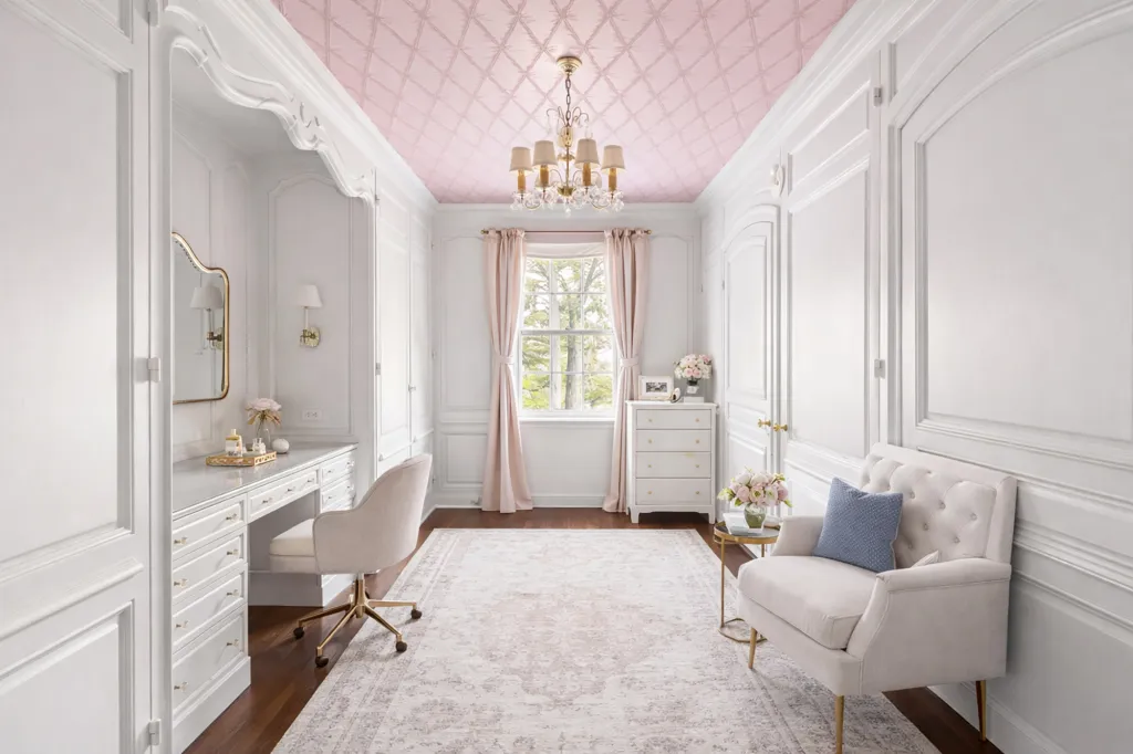 A home office space.