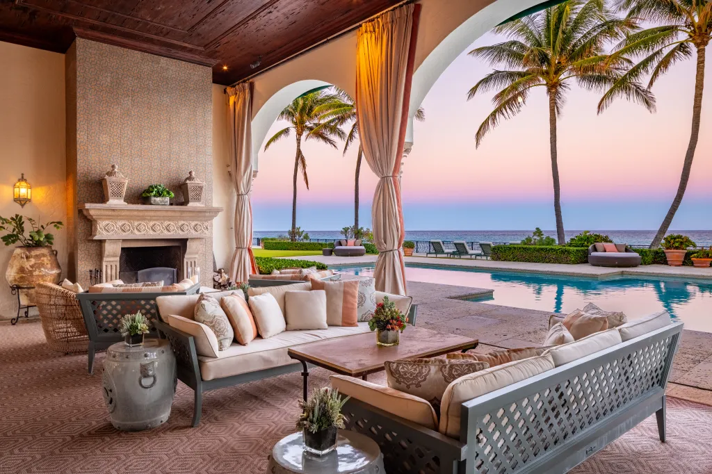 The stunning home is primed for indoor/outdoor living