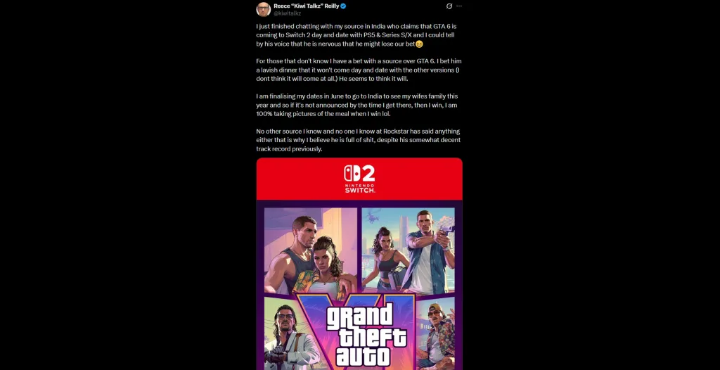 GTA 6 Switch 2 Leak