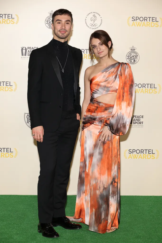 Guillaume Cizeron and Gabriella Papadakis attend the SPORTEL Awards.